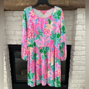 Lilly Pulitzer long sleeve dress XL